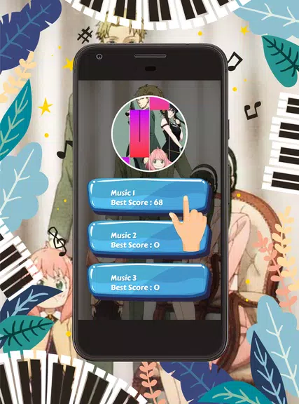 Piano Tiles Anime Spy X Family Capture d'écran 0