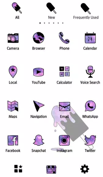 Popsicle Galaxy Theme Tangkapan skrin 2