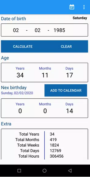 Age Calculator Captura de tela 0