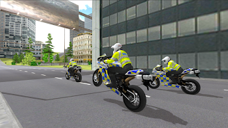 Police Motorbike Simulator 3D Captura de pantalla 1