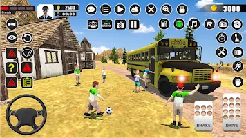 Offroad School Bus Driver Game Ekran Görüntüsü 3