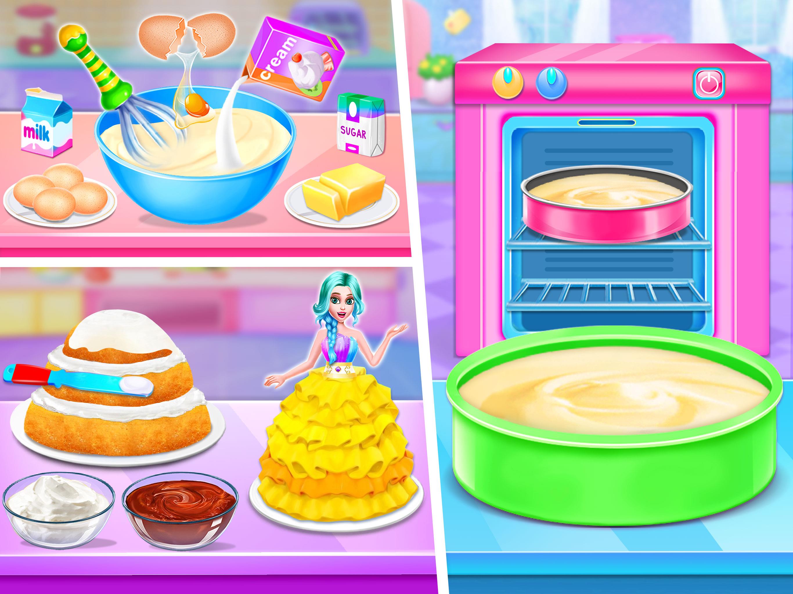 Doll House Cake Maker Game স্ক্রিনশট 1