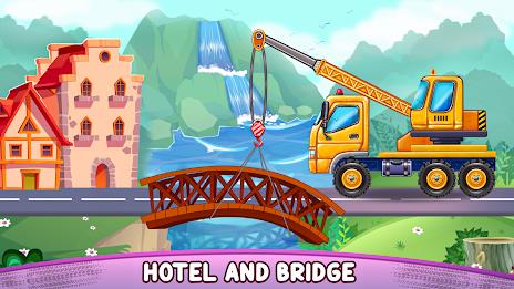 Build a House-Kids Truck Games Скриншот 2