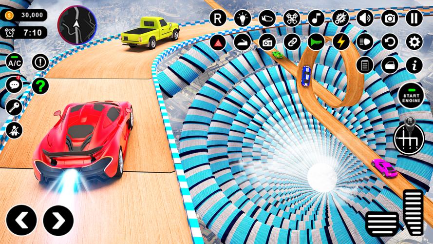 Car Stunt Races 3D: Mega Ramps Captura de tela 2