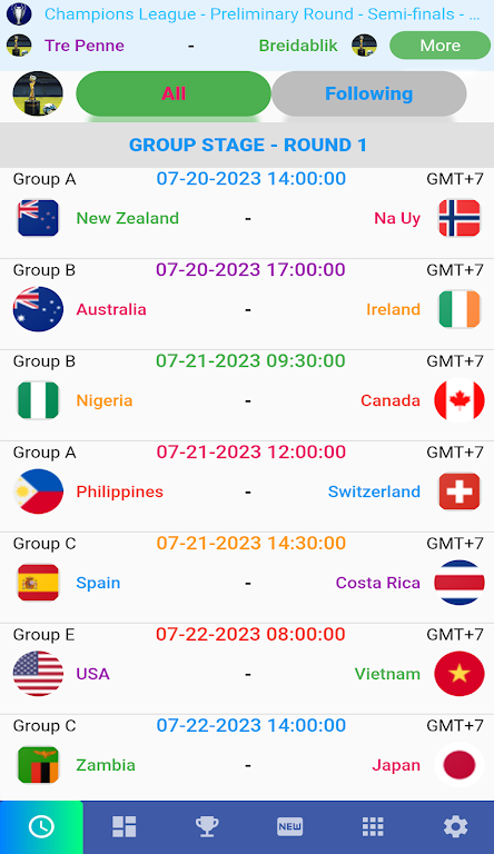 Female Cup Matches Captura de pantalla 0
