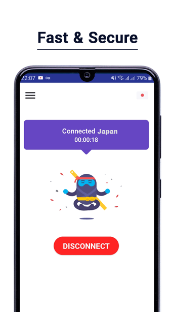 Ninja VPN – Faster, Safer Internet ภาพหน้าจอ 2
