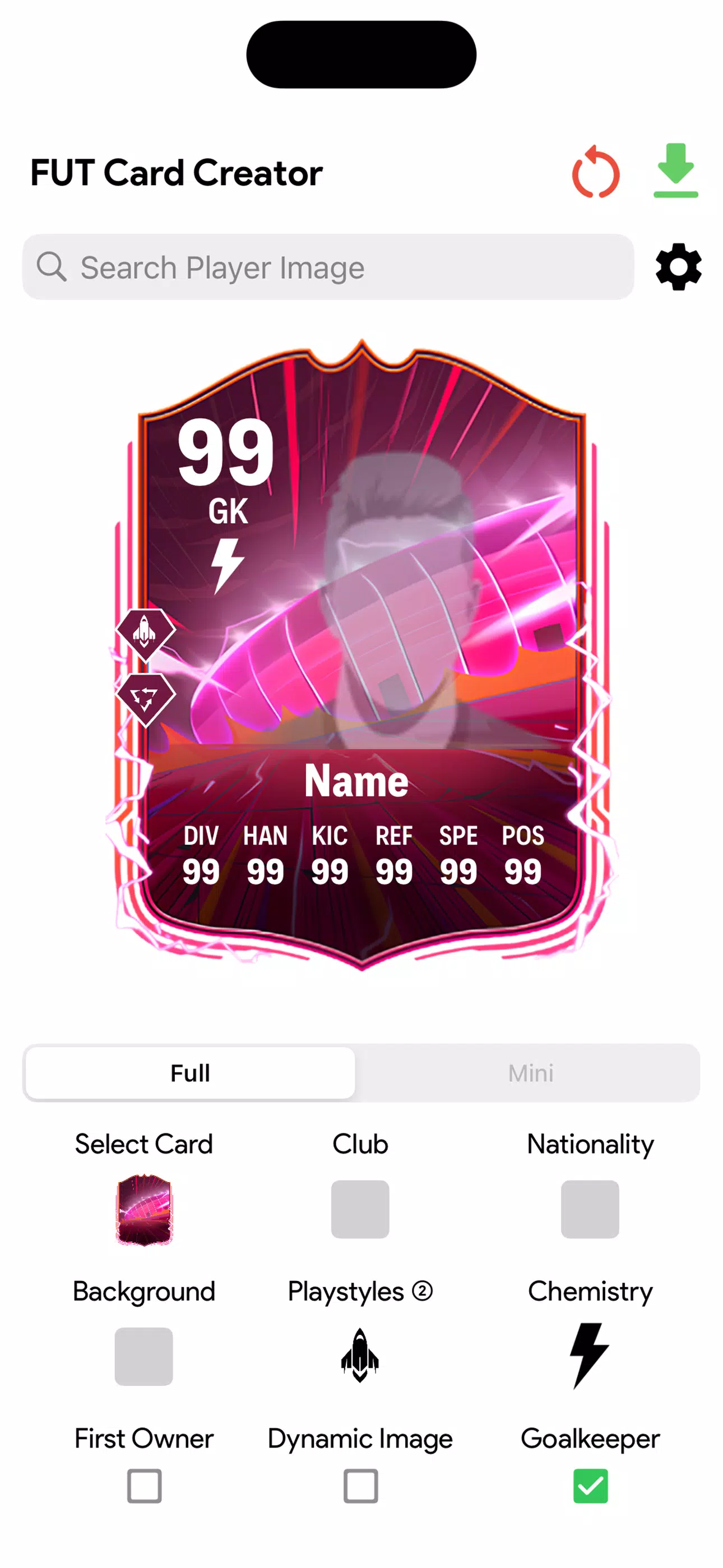 FC Card Creator 25 ภาพหน้าจอ 1