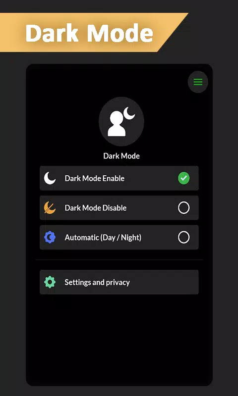 Dark Mode Capture d'écran 2