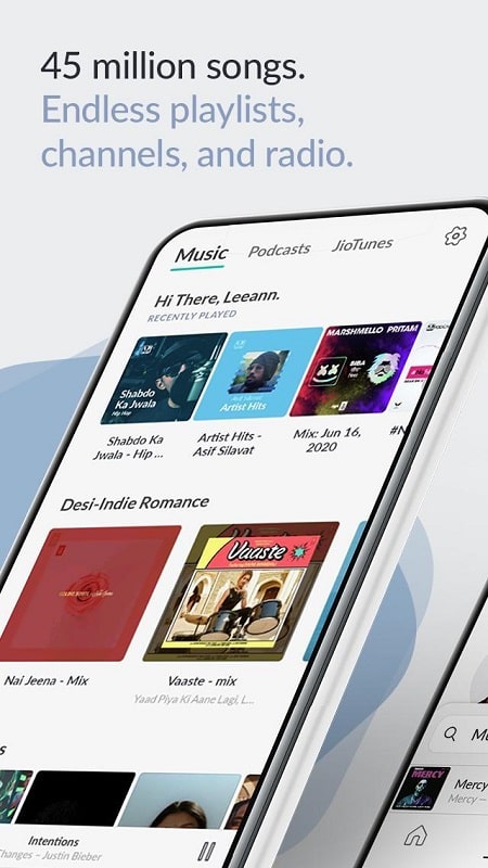 JioSaavn - Music & Podcasts Capture d'écran 0