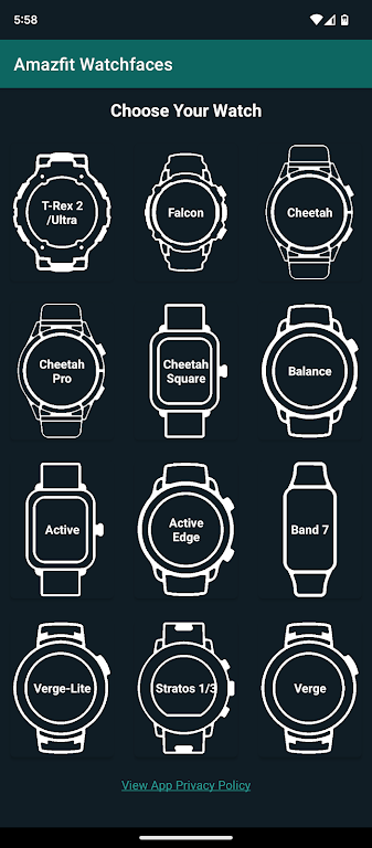 Watchfaces for Amazfit Watches ဖန်သားပြင်ဓာတ်ပုံ 0