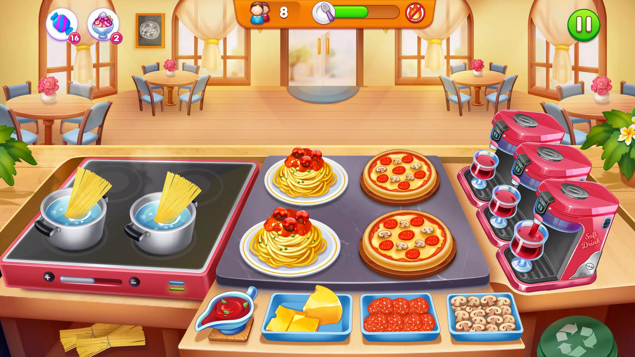 Cooking Restaurant Food Games Скриншот 1