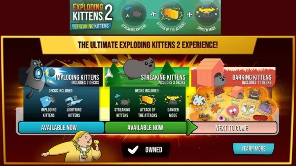 Exploding Kittens 2 Launches Streaking Kittens Expansion with Five New Cards