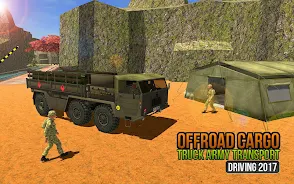 Offroad US Army Truck Driving 스크린샷 2