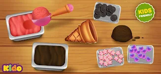 Ice Cream Making Game For Kids Capture d'écran 1