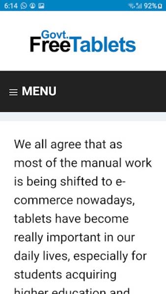 Free Government Tablets স্ক্রিনশট 3