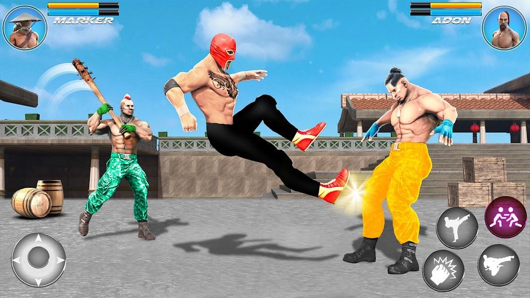 Kung Fu karate Game Offline 3D Mod Schermafbeelding 2