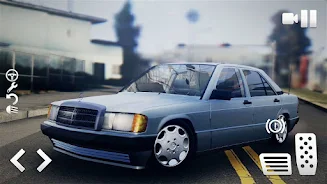 Mercedes 190E: Crime City Ride Ekran Görüntüsü 0