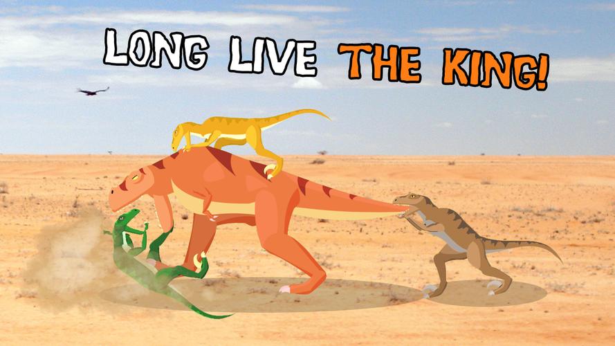 T-Rex Fights Raptors Captura de tela 1