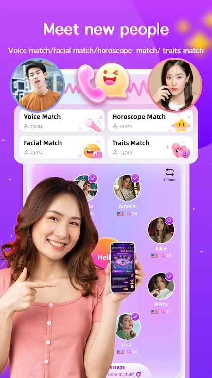 Schermata CP Talk-Chat,Dating,Match,Meet 2