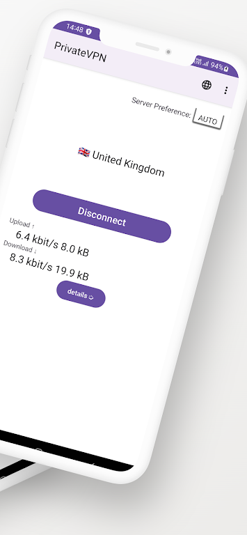 PrivateVPN : secure vpn proxy Captura de tela 2