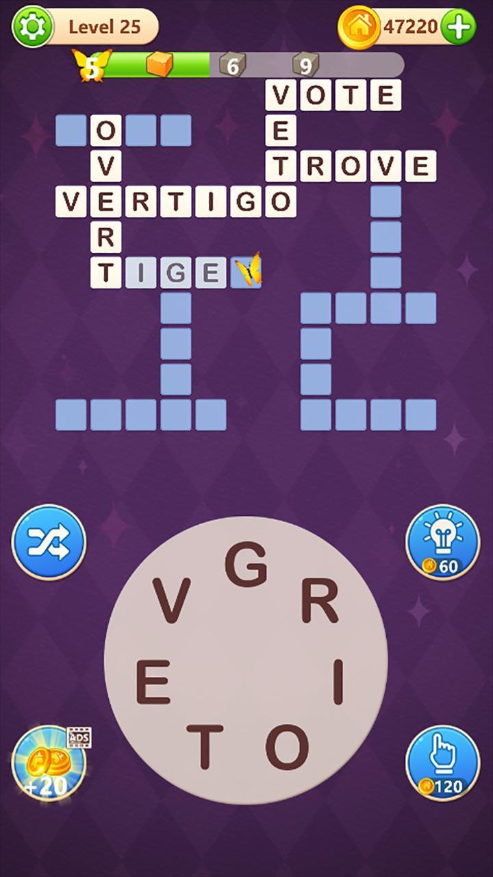 Word Brain: Words Cross Puzzle Captura de pantalla 3