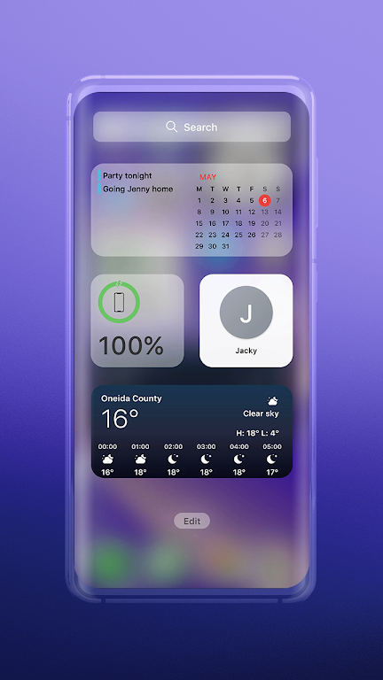 Widgets: ios 17 theme Captura de tela 2