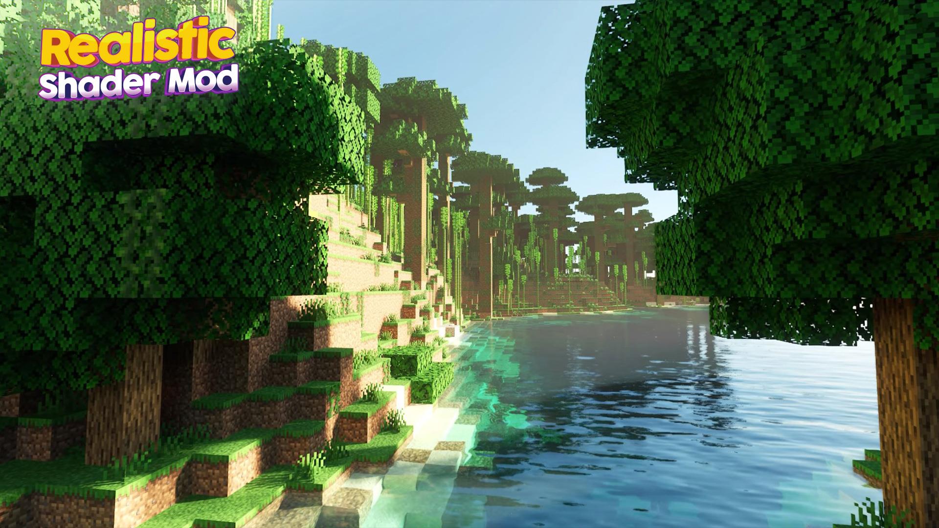 Realistic Shader Mod Minecraft Schermafbeelding 1