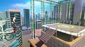 Bike Stunts 3D - Rooftop Chall Captura de pantalla 0