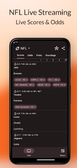 Dofu - NFL Live Streaming ဖန်သားပြင်ဓာတ်ပုံ 2