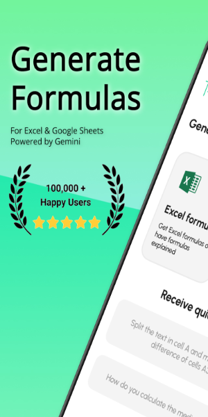 Sheets AI: Formula Generator應用截圖第1張
