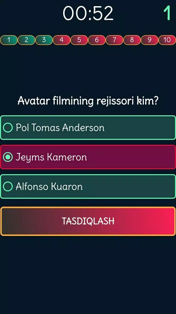 Viktorina Uz - Test savollari ဖန်သားပြင်ဓာတ်ပုံ 3