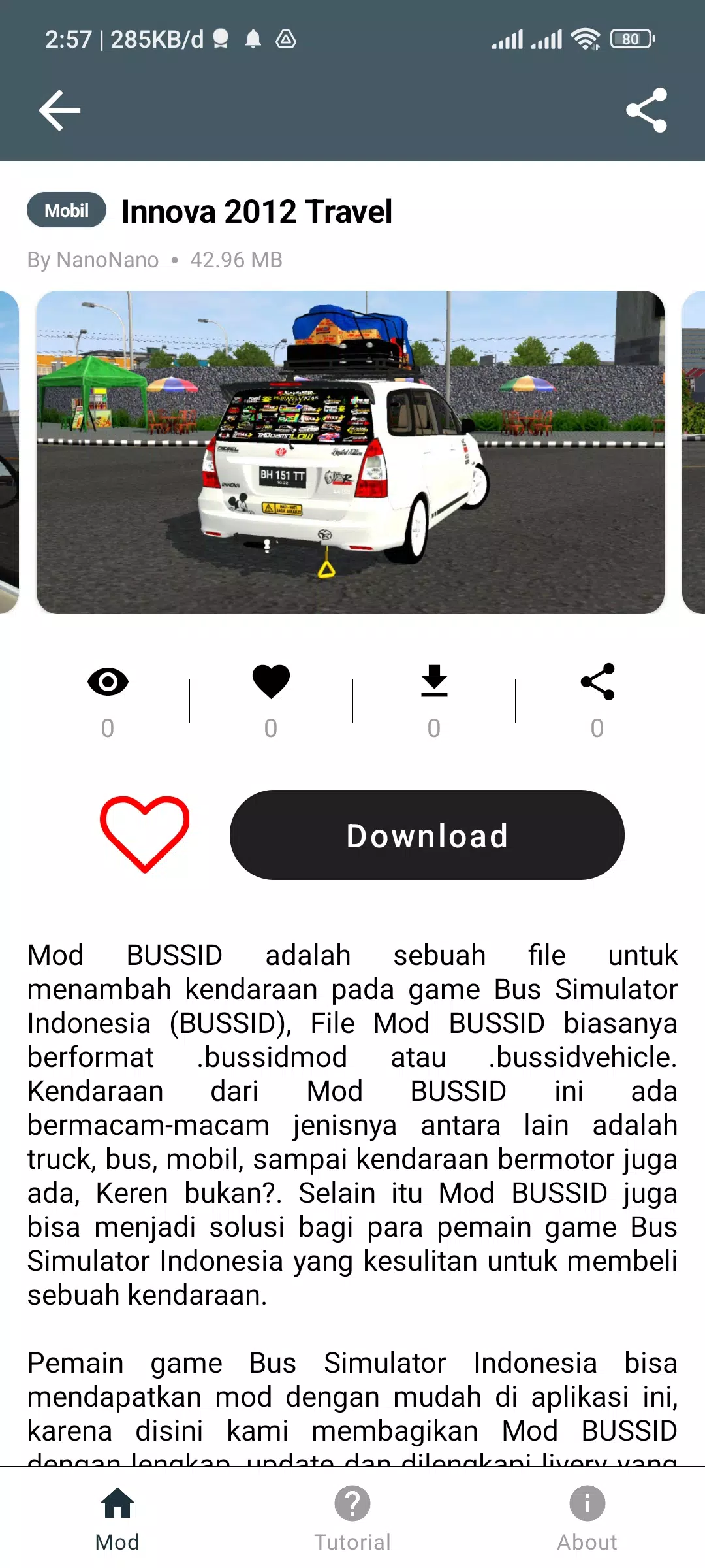 Mod Bussid Innova Travel ภาพหน้าจอ 2