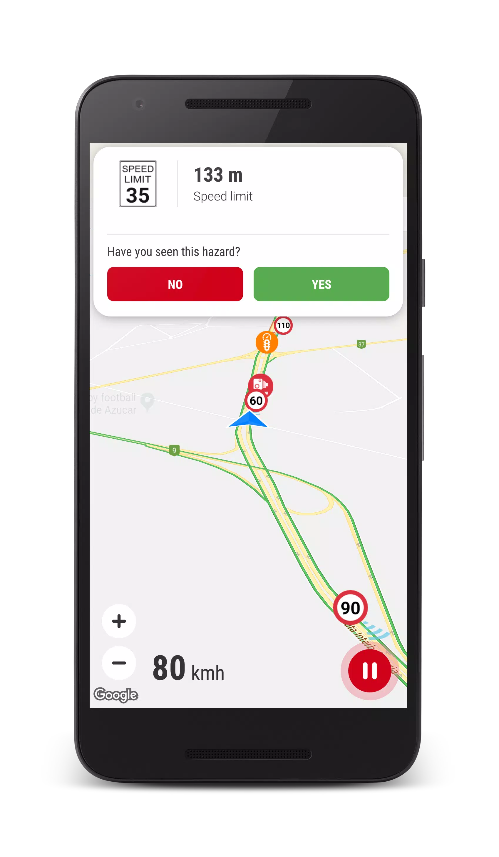 Speed Camera Detector स्क्रीनशॉट 1