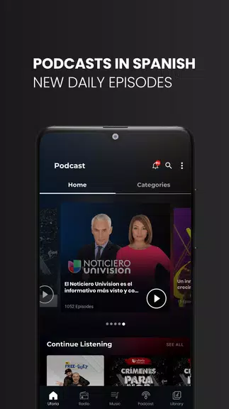 Uforia: Radio, Podcast, Music Captura de tela 1