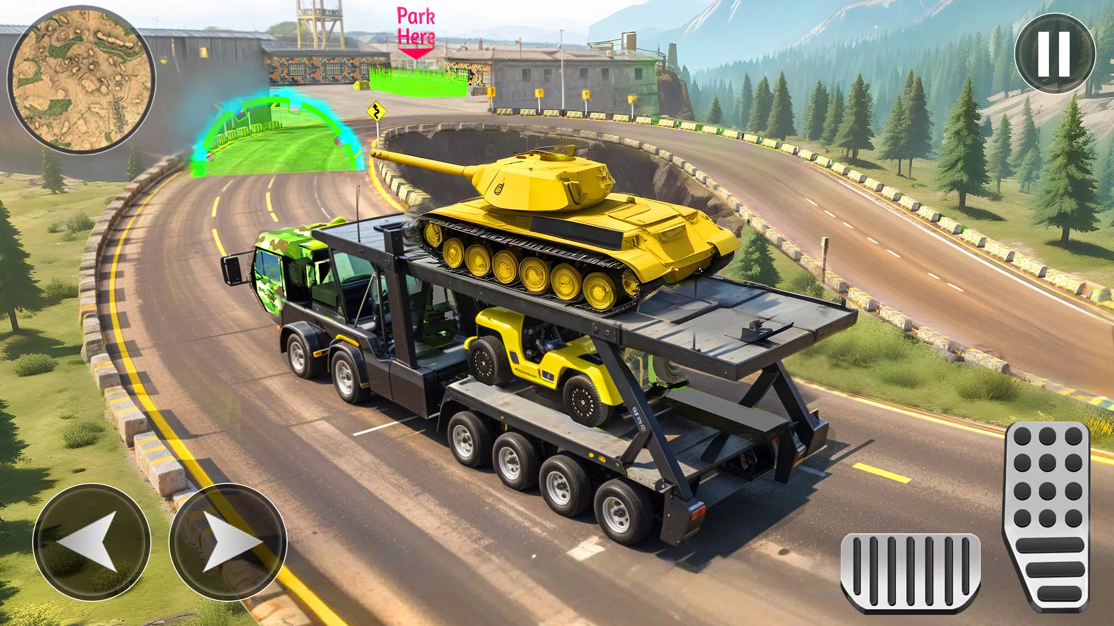 Army Cargo Truck Driving Games Скриншот 3