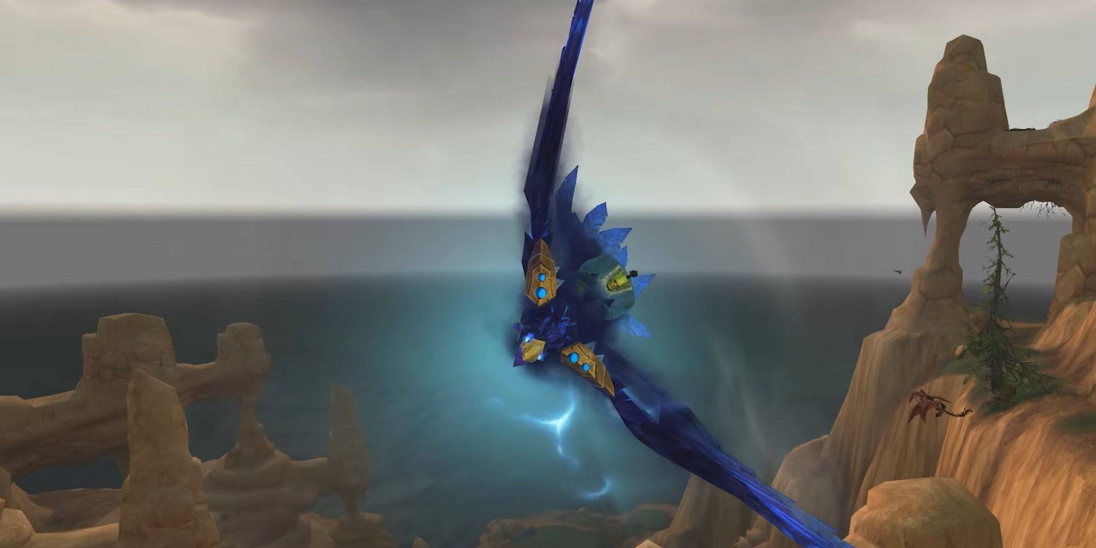 World of Warcraft Patch 11.0.7 Thrayir, Eyes of the Siren Stormcrow Mount