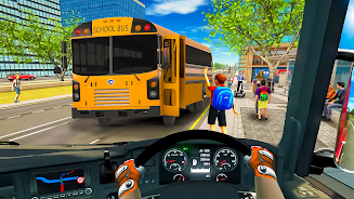 School Bus Transport Simulator ဖန်သားပြင်ဓာတ်ပုံ 1