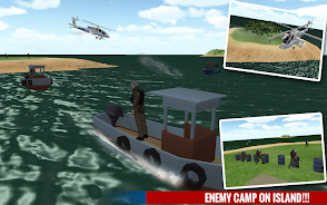 Police Boat Shooting Games 3D ဖန်သားပြင်ဓာတ်ပုံ 1