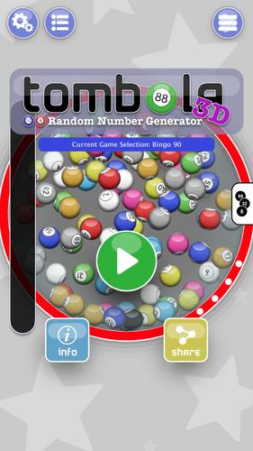 Tombola 3D - Number Generator Capture d'écran 0