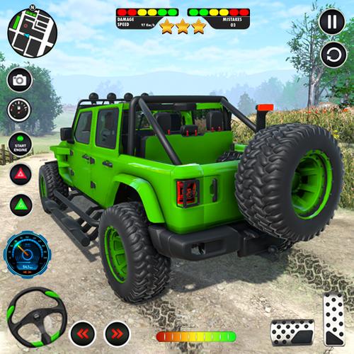 US Offroad Fury Car Driving 3D স্ক্রিনশট 0