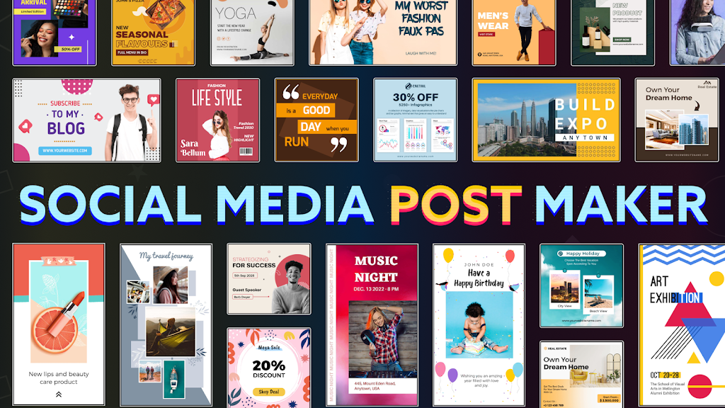 Social Media Post Maker Mod ဖန်သားပြင်ဓာတ်ပုံ 0