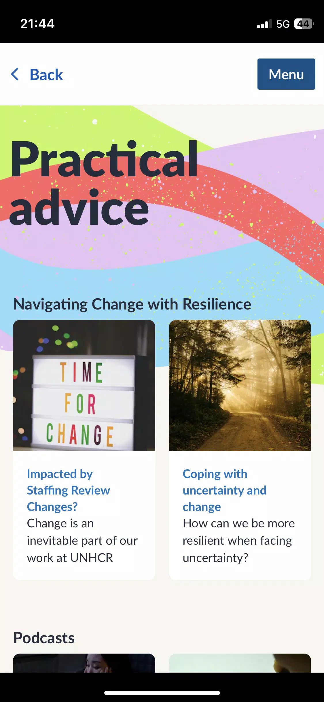 UNHCR Wellbeing應用截圖第2張