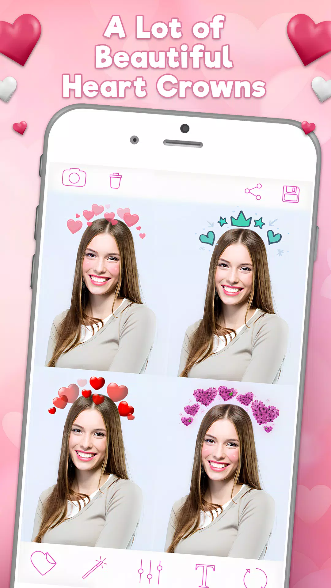 Heart Emoji & Photo Stickers ภาพหน้าจอ 1