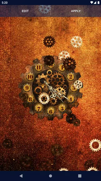 Steampunk Clock Wallpaper Zrzut ekranu 3