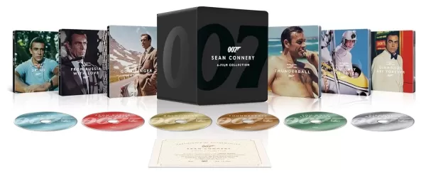 007: ဂျိမ်းစ်ဘိုင်းချိတ်ဆက်မှု Sean Connery 6 ရုပ်ရှင်စုဆောင်းခြင်း - ကန့်သတ်ထုတ်ဝေသံမဏိအတွင်းပိုင်း