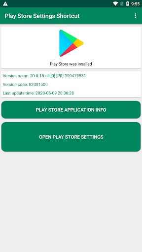 Schermata Play Store Settings Shortcut 0