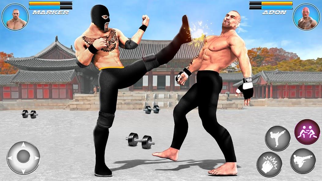 Kung Fu karate Game Offline 3D Mod Tangkapan skrin 1