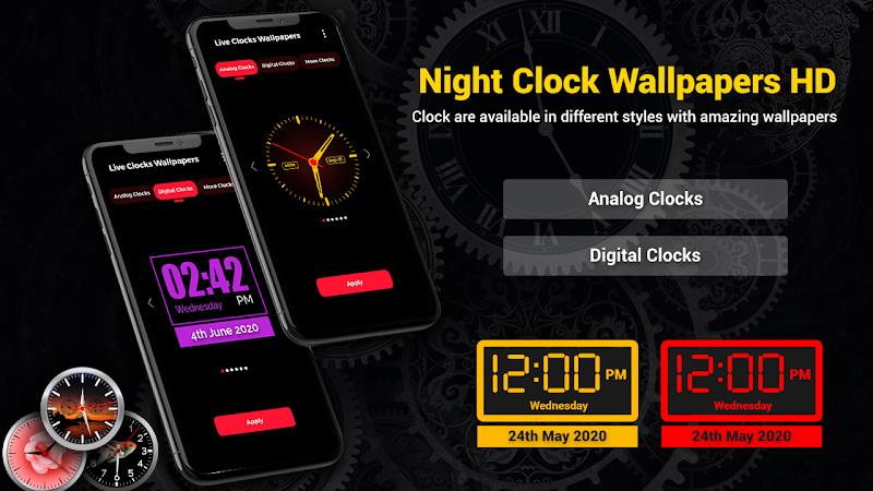 Smart Digital Clock Wallpapers ဖန်သားပြင်ဓာတ်ပုံ 1