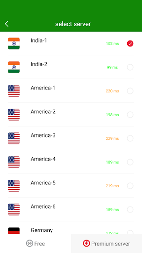 VPN India - Use Indian IP Ekran Görüntüsü 1