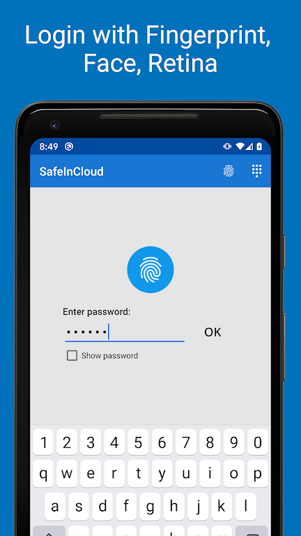 Password Manager SafeInCloud Mod Schermafbeelding 0